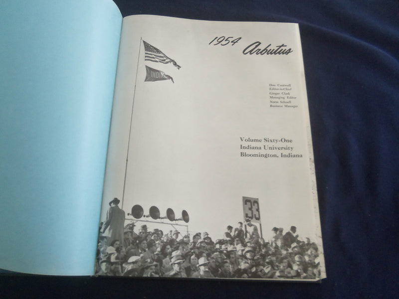 1954 ARBUTUS INDIANA UNIVERSITY YEARBOOK - BLOOMINGTON, INDIANA - YB 2632