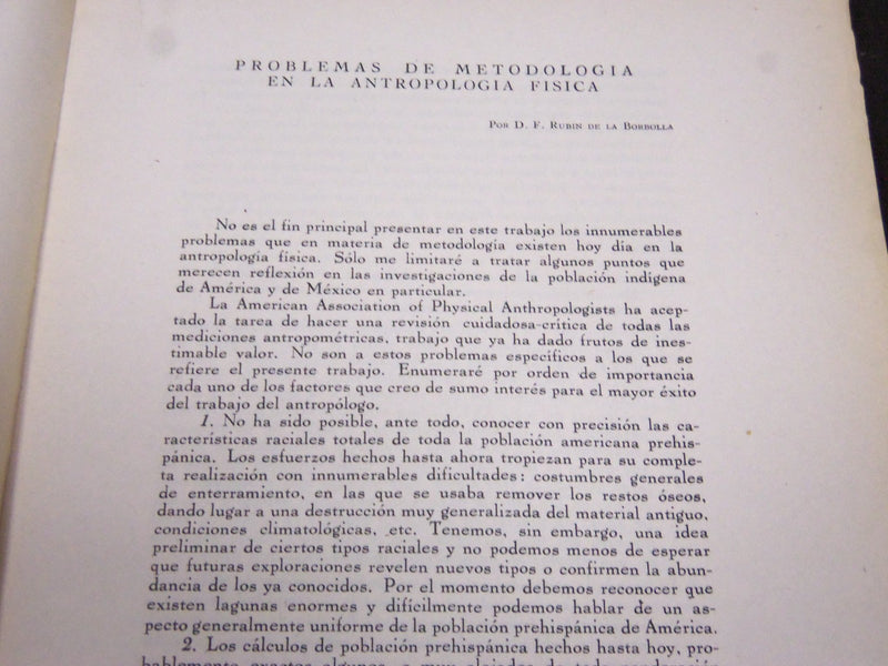 1942 VIGESIMOSEPTIMO CONGRESO INTERNACIONAL DE AMEICANISTAS VOLUME 1 - KD 3630