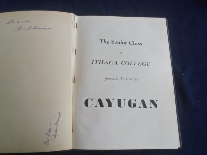 1947 CAYUGAN ITHACA COLLEGE YEARBOOK - ITHACA, NEW YORK - YB 2771