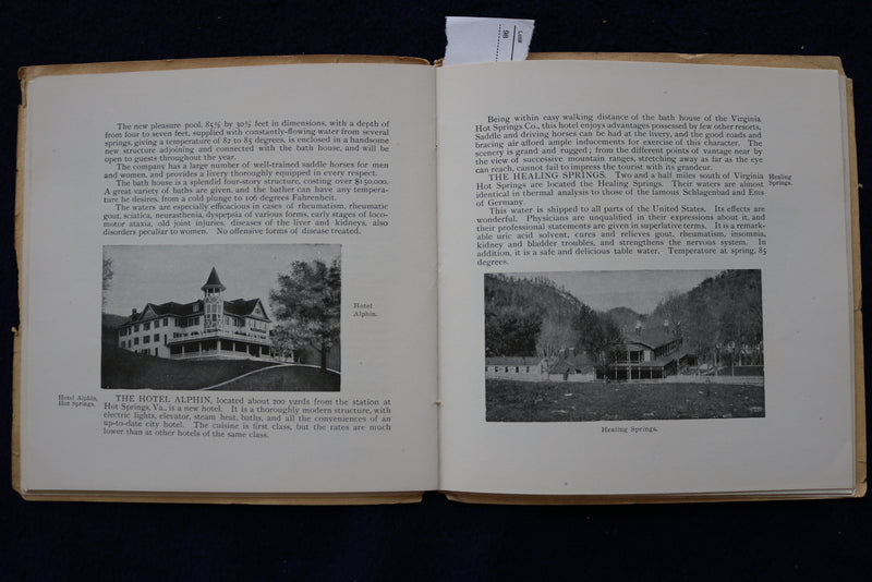 1903 THE VIRGINIAS PAST AND PRESENT - SOFTCOVER BOOK - K 1473