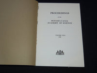 1949-1954 PENNSYLVANIA ACADEMY OF SCIENCE PROCEEDINGS LOT OF 3 - O 1864A