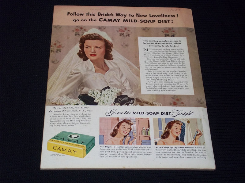 1942 OCTOBER SCREEN ROMANCES MAGAZINE - DEANNA DURBIN COVER - E 16558