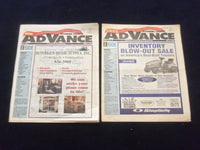 1999 WYOMING COUNTY (PENNSYLVANIA) ADVANCE NEWSPAPER - LOT OF 2 - NP 6216