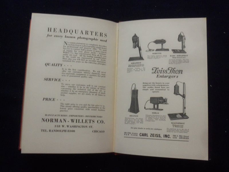 1933 THE PHOTOGRAPHIC DARKROOM HARDCOVER BOOK BY E.J. WALL - KD 8464