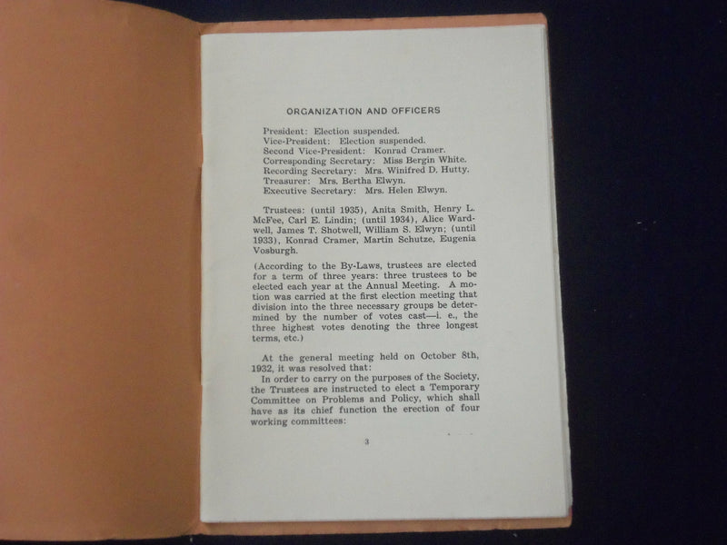 1932 SEPTEMBER PUBLICATIONS OF THE WOODSTOCK HISTORICAL SOCIETY - J 6491