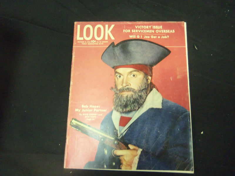 1944 OCTOBER 31 LOOK MAGAZINE - BOB HOPE - GREAT PHOTOS & ADS - ST 1998
