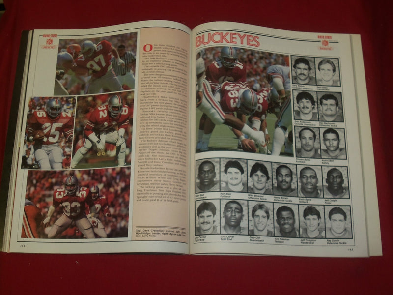 1985 JANUARY 1 ROSE BOWL PROGRAM - USC VS. OHIO STATE - CRIS CARTER - B 6338