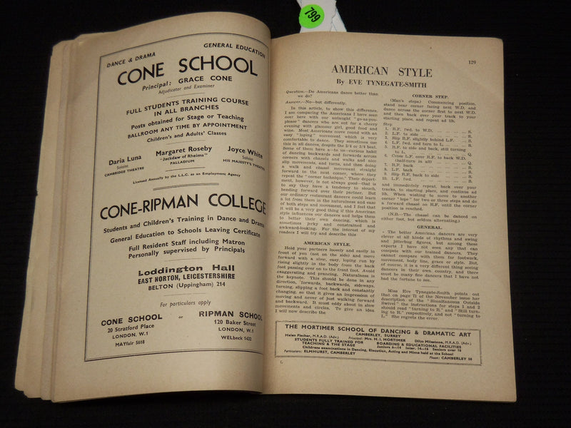 1942 DECEMBER THE DANCING TIMES MAGAZINE - ANTON DOLIN - K 541