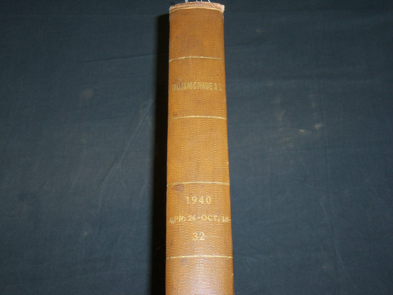 1940 APRIL-OCTOBER THE COMMONWEALTH MAGAZINE BOUND VOLUME NO. 32 - R 383