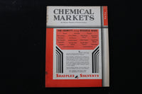 1933 JUNE CHEMICAL MARKETS MAGAZINE - SHAPLES SOLVENTS COVER - SP 6258R