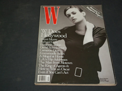 1996 APRIL W MAGAZINE - DEMI MOORE - SP 3404