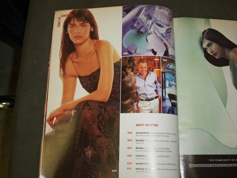 2001 NOVEMBER GOTHAM MAGAZINE - KENNETH JAY LANE - KRISTIN SCOTT THOMAS - B 5064
