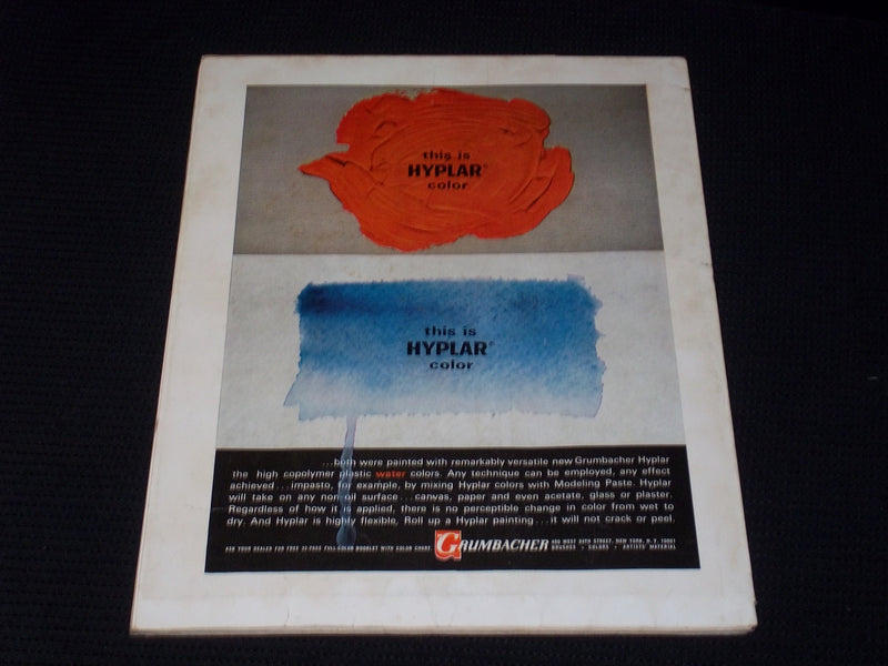 1966 MARCH AMERICAN ARTIST MAGAZINE VERY NICE ART COVER & CONTENT - E 2144