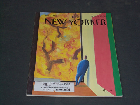 2003 NOVEMBER 10 THE NEW YORKER MAGAZINE - ILLUSTRATED COVER - NY 1991