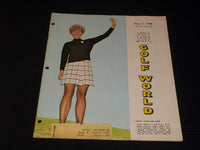 1968 MAY 3 GOLF WORLD MAGAZINE - CAROL MANN FRONT COVER - E 7197