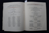 1960 APRIL 26 GENERAL CHARLES DE GAULLE DINNER PROGRAM SOFTCOVER BOOK - K 904