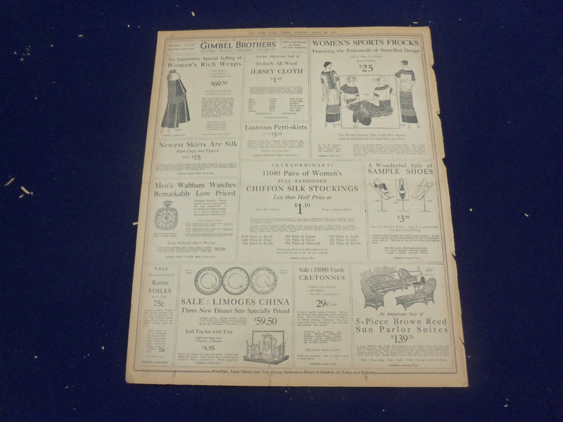 1923 APRIL 29 NEW YORK TIMES - WEMBLEY STADIUM OPENS, 1,000 HURT - NT 8347