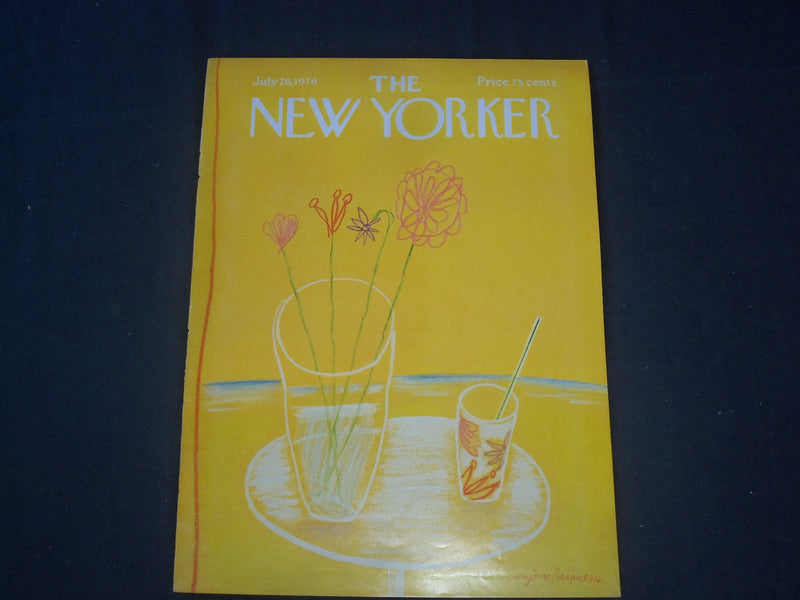 1976 JULY 26 NEW YORKER MAGAZINE FRONT COVER ONLY - GREAT ART FOR FRAMING