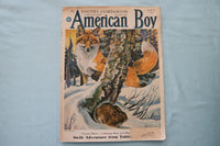 1939 MARCH AMERICAN BOY MAGAZINE - AN ILLUSTRATED FOX AND RABBIT COVER - E 26530
