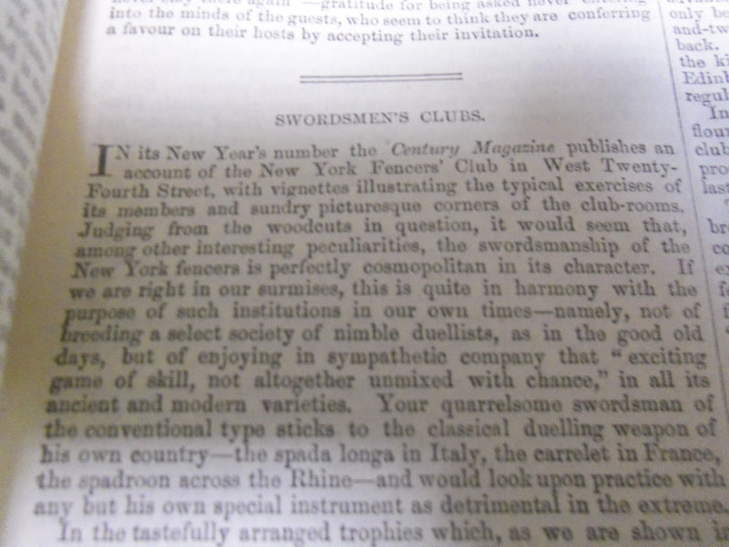 1887 SATURDAY REVIEW 2 BOUND VOLUMES - COMPLETE YR- PUBLISHED IN LONDON - R 1098