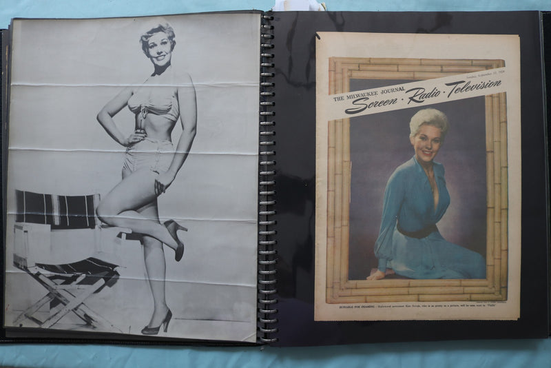 HOLLYWOOD STARS SCRAPBOOK - GREGORY PECK - MERLE OBERON - KIM NOVAK - #22
