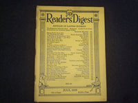 1929 JULY THE READER'S DIGEST SOFTCOVER BOOK - NUMBER 87 - J 9931
