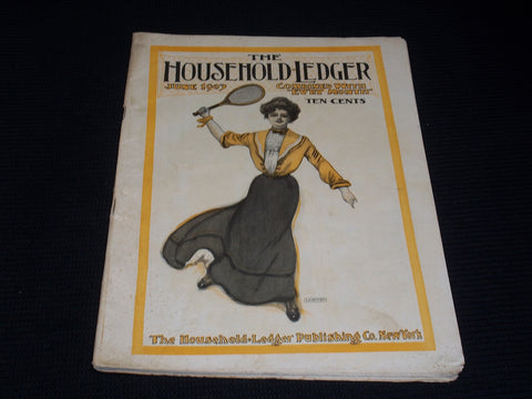 1903 JUNE THE HOUSEHOLD LEDGER MAGAZINE NICE ILLUSTRATED COVER - E 2409