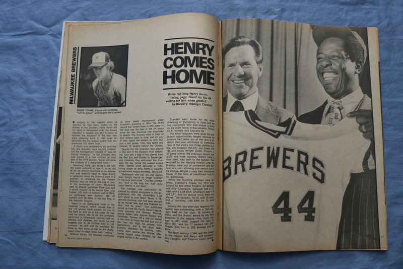 1975 DELL BASEBALL MAGAZINE - LOU BROCK COVER - ST 5507D