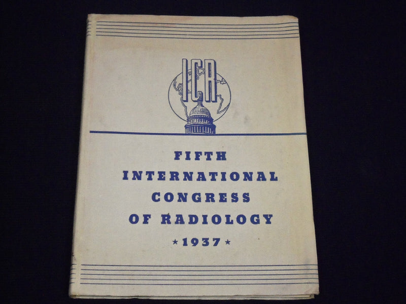 1937 FIFTH INTERNATIONAL CONGRESS OF RADIOLOGY ICR CATALOGUE - PHOTOS - J 1931