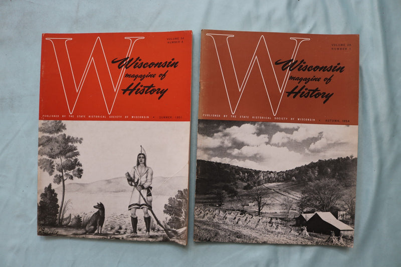1951-1953 WISCONSIN MAGAZINE OF HISTORY - LOT OF 13 - O 3973