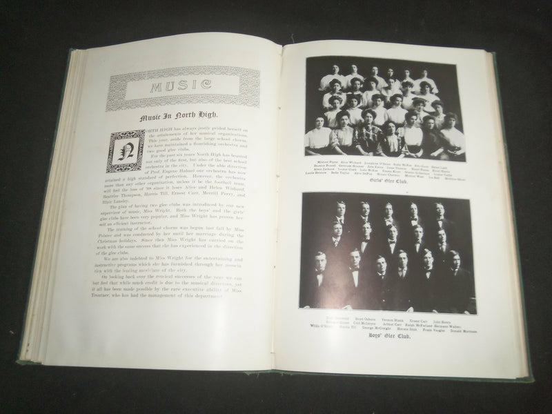 1908 ORACLE NORTH HIGH SCHOOL YEARBOOK - DES MOINES, IOWA - YB 2557