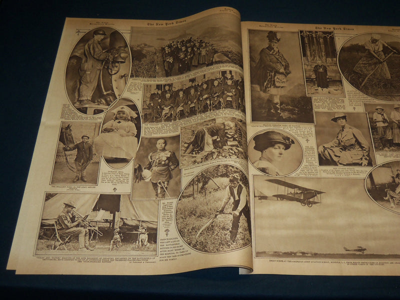 1917 AUGUST 5 NEW YORK TIMES ROTO PICTURE SECTION - GENERAL PERSHING - NT 8995
