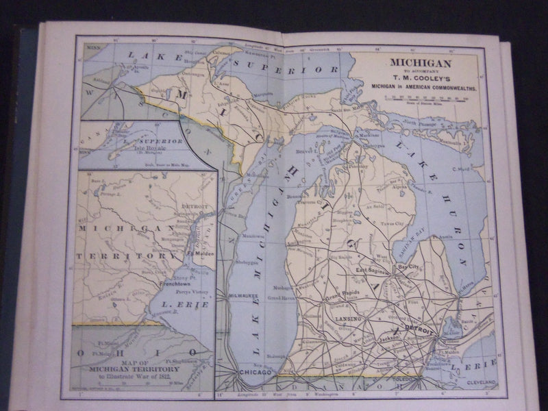 1886 AMERICAN COMMONWEALTHS MICHIGAN HISTORY OF GOVERNMENT BOOK - KD 5786