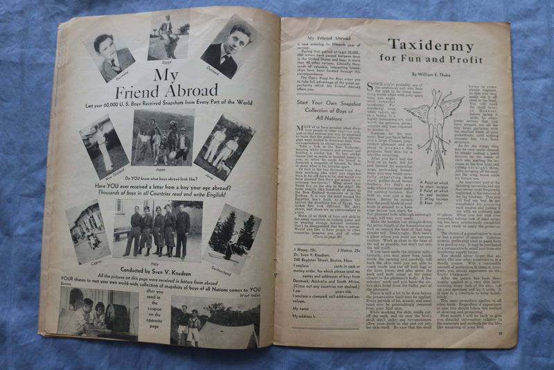 1939 OCTOBER THE OPEN ROAD FOR BOYS MAGAZINE - FOOTBALL CONTEST - ST 5510L