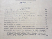 1879 APPLETONS' JOURNAL MAGAZINE LOT OF 9 ISSUES - NICE ILLUSTRATIONS - WR 698