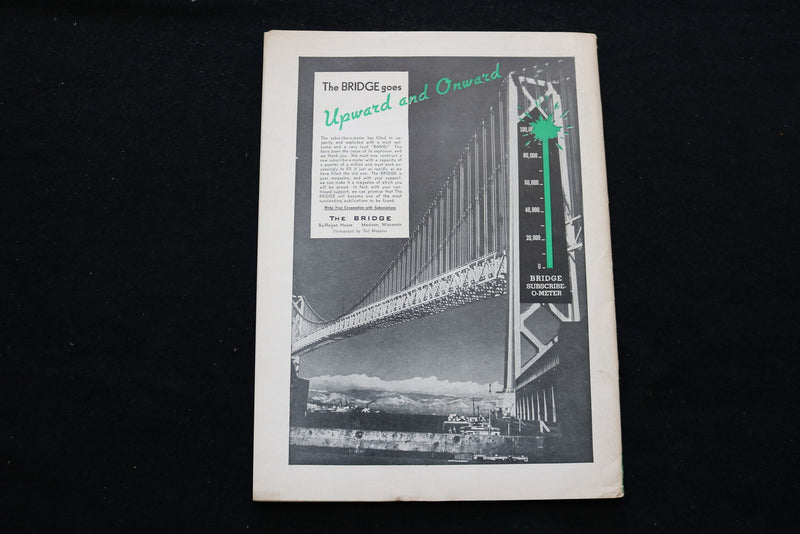 1938 FEBRUARY THE BRIDGE MAGAZINE - SKIER COVER - SP 4925P