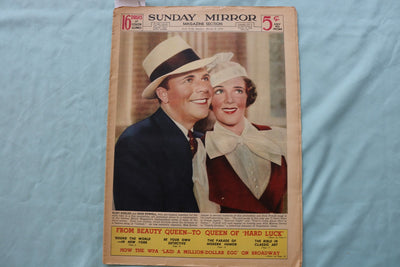 1936 MAR 8 SUNDAY MIRROR NEWSPAPER MAGAZINE SECTION - POWELL - KEELER - NP 9071