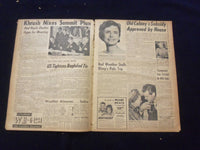 1958 JULY 29 BOSTON DAILY RECORD NEWSPAPER - KNHRUSCHEV BALKS AT U.S. - NP 6367