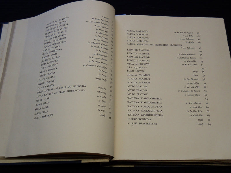 1939 RUSSIAN BALLET CAMERA STUDIES BY GORDON ANTHONY - HASKELL - KD 3369A