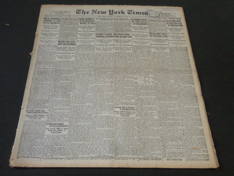 1921 JANUARY 27 NEW YORK TIMES - DR. MANNING BISHOP ON THIRD BALLOT - NT 5507