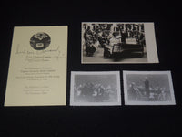 EUGENE ORMANDY PHOTO ARCHIVE LOT - 4 PHOTOS - SIGNED PROGRAM - NIXON - #148