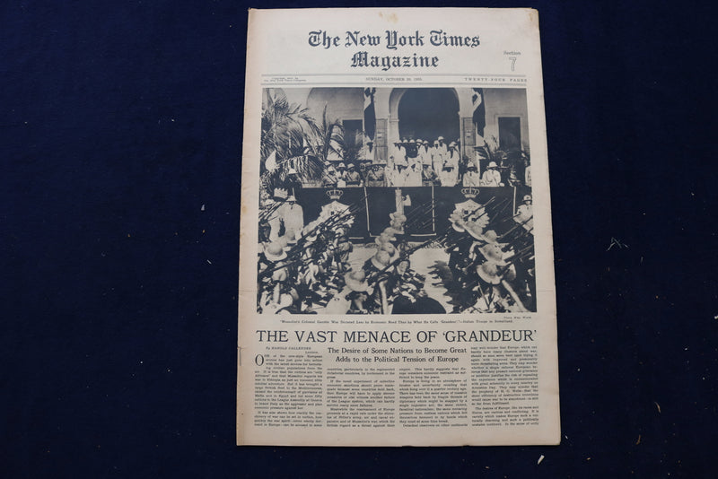 1935-1936 NEW YORK TIMES MAGAZINE SECTIONS - LOT OF 3 - NP 8860