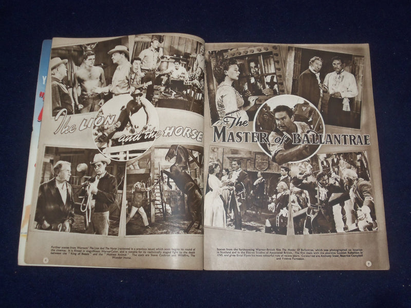 1953 AUGUST FILM REVIEW MAGAZINE - JEAN SIMMONS - STEWART GRANGER - J 9669