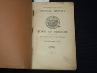 1898 TOWN OF NEEDHAM 187TH ANNUAL REPORT AND VALUATION - K 2707