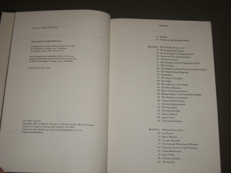 1966 PAINTING IN THE TWENTIETH CENTURY BOXED SET BY WERNER HAFTMANN - KD 4525