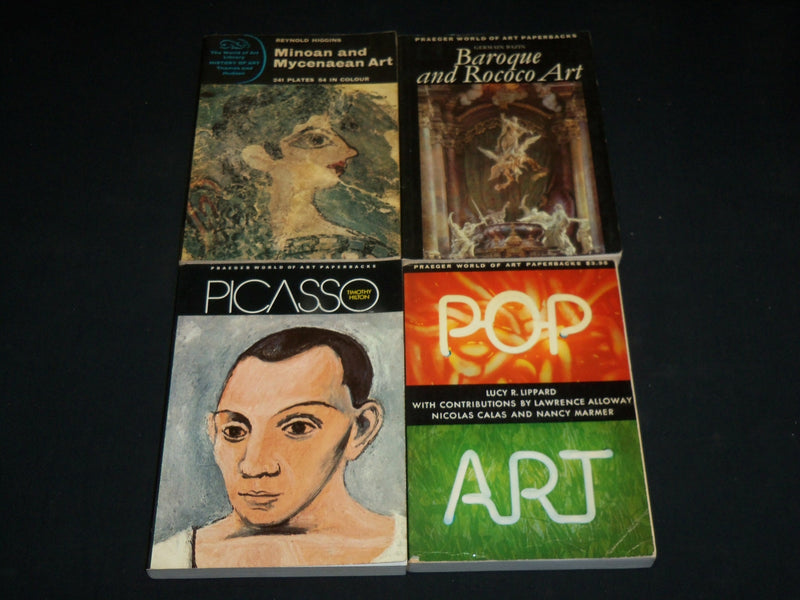 1963-1975 PRAEGER WORLD OF ART SOFTCOVER BOOK LOT OF 10 - KD 3409Q