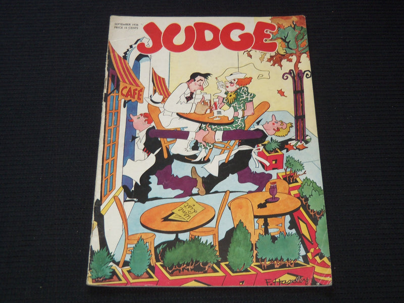 1936 SEPTEMBER JUDGE MAGAZINE - F. HANDEY COVER - SP 3253Y