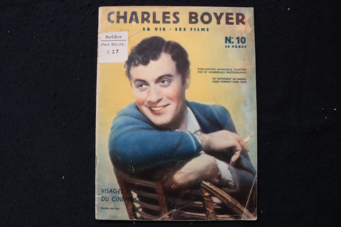 1940'S CHARLES BOYER-HIS LIFE, HIS FILMS MAGAZINE - CHARLES BOYER COVER- E 26113