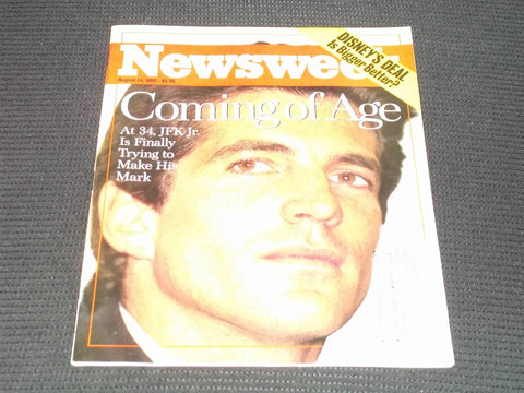 1995 AUGUST 14 NEWSWEEK MAGAZINE - JFK JR. COMING OF AGE FRONT COVER - E 17115