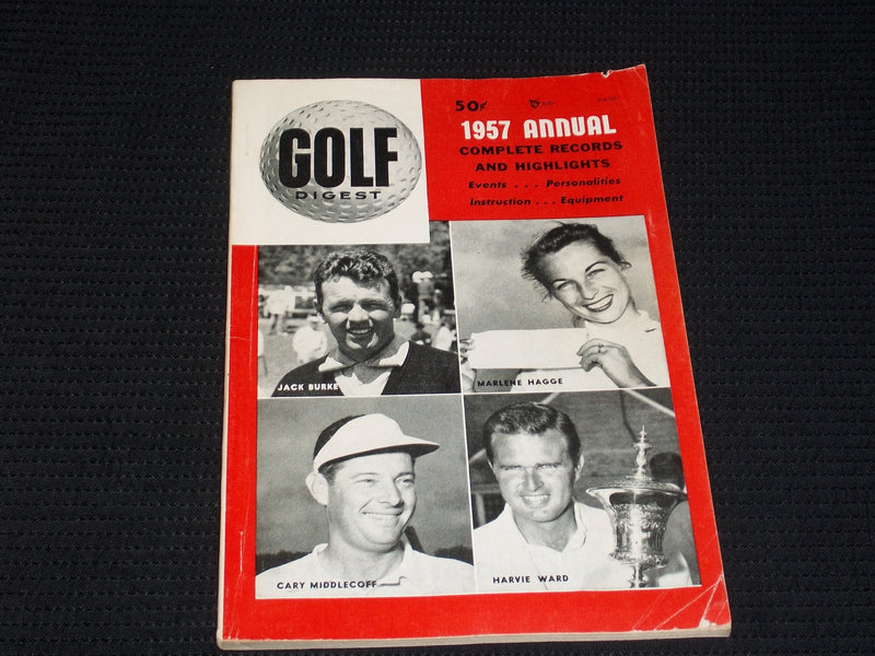 1957 MARCH GOLF DIGEST MAGAZINE - JACK BURKE ++ FRONT COVER - E 5460